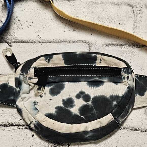 Zara Tie Dye Belt Bag Colorblock Strap Festival Waist Pack - Picture 2 of 13